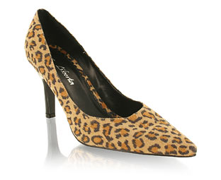 Fab Leopard Print High Heel Court Shoe