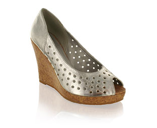 Fab Wedge Sandal With Punched Detail