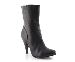 Priceless Fabulous Ankle Boot With Toe Cap Detail