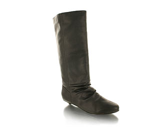 Lovable Leather Look Pull On Boot