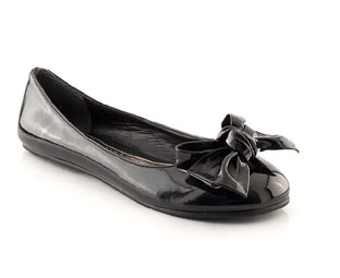 Patent Ballerina With Bow Trim