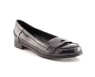 Patent Loafer With Trim