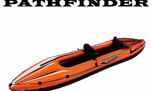 pricep 2 Person Man Inflatable Kayak Pathfinder Complete With Oars And Foot Pump Jilong