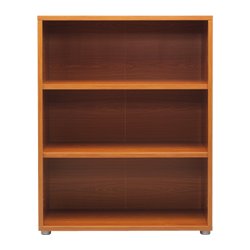 Prima ` Office Furniture Low Bookcase - Cherry