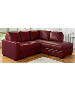 Right Hand Leather Corner Group - Red