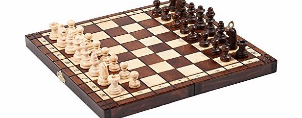 Prime Chess 10,5`` Tournament Travel Wooden Chess Set 28cm x 28cm