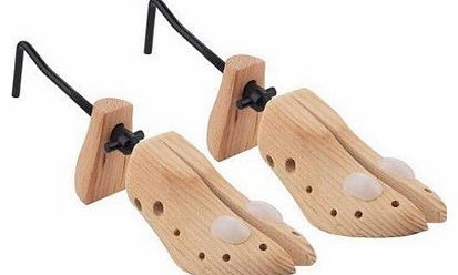 PRIME FURNISHING 2 x Womens Ladies Adjustable Wooden Shoe Tree Stretchers Shaper Bunions to Fit Sizes 3-8
