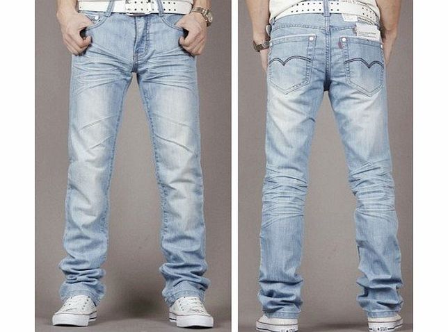 PRIME hot sale mens jeans wash blue all sizes (30 x Regular)
