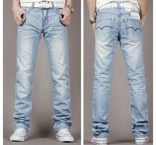 hot sale mens jeans wash blue all sizes (34 x LONG)