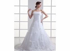 PRINCESS Beaded 3D-flower Cathedral Train Lace