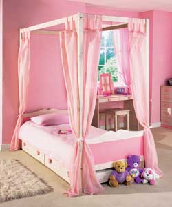 PRINCESS Bed with Drawer and Sprung Mattress