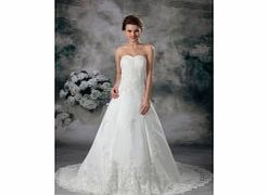 PRINCESS Pleated Sweetheart Backless Cathedral