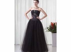 PRINCESS Strapless Backless Beaded Floor-length