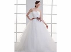 PRINCESS Sweetheart Bow Belt Cathedral Train