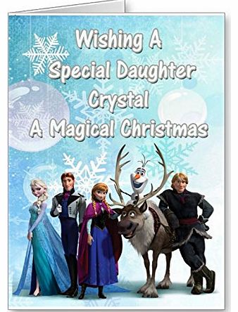 Printed Gifts disney frozen christmas card - personalised