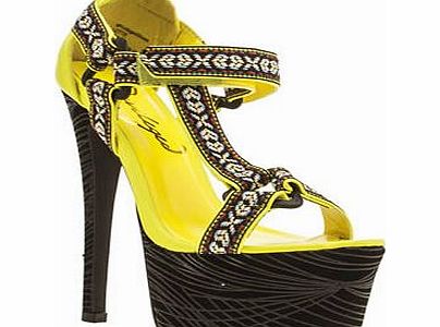 womens privileged yellow lettie high heels
