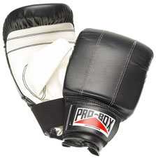 pro -Box Black Collection Nu-Buck Punch Bag Mitts