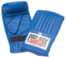 pro-box Blue Collection Pre-Shaped Punch Bag Mitts