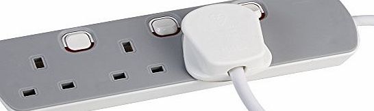 Pro-Elec 2m Individual Switched 3 Gang Extension Lead