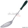 Stainless Steel Slotted Spoon With Green