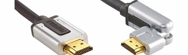 Profigold 1m Rotatable High Speed HDMI Cable with 99.996 Percent OFC Copper and 24K Hard Gold Connectors