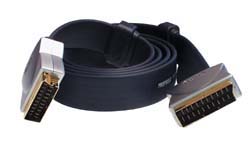 PGV781 0.75m Flat Cable Scart Lead
