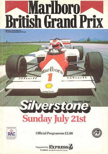 1985 British GP Programme