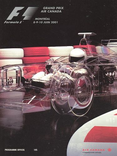 Programmes and Other Books Canadian Grand Prix 2001 Official Programme