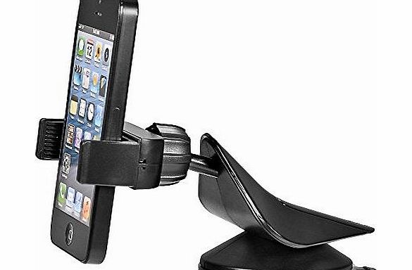 Universal Car Phone Holder, Phone Holder, Car Mount Holder, Smartphone Cradle for Windshield amp; Dashboard for Samsung Galaxy Mega, music, S5, S4, S3 / iPhone 6 plus, 6, 5S, 5S, 4s / LG