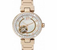 Project D Ladies Automatic Gold Plated Watch