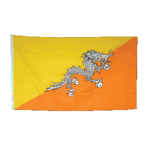 Promex Bhutan Large Flag 90 x 150 cm