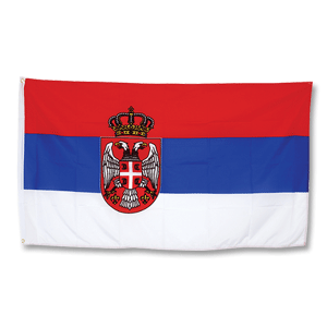 Promex Serbia Large Crest Flag 90 x 150