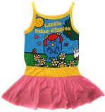 Promod Little Miss Giggles Vest Dress 6 to 7 Years Candy Floss with Banana