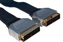 Prosignal 3.0m Flat Cable Scart to Scart Lead