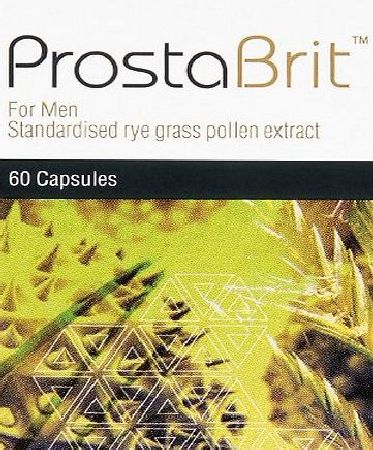 Prostabrit Standardised Rye Grass Pollen Extract for Men - Pack of 60 Capsules