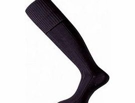 Kids Mercury Plain Football Sock - Black, Junior/Size 3-6
