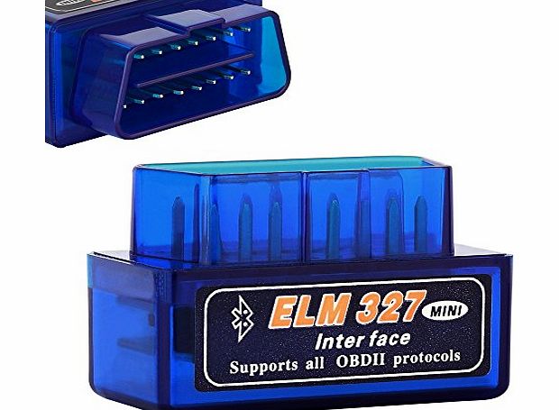 Prosteruk Bluetooth Wireless OBD2 OBDII Elm327 Car Diagnostic Scanner - Auto Scan Tool Adapter with CD Drive