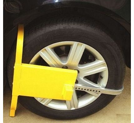 Strong Car Security Wheel Clamp. Also for Caravan Trailer Boat