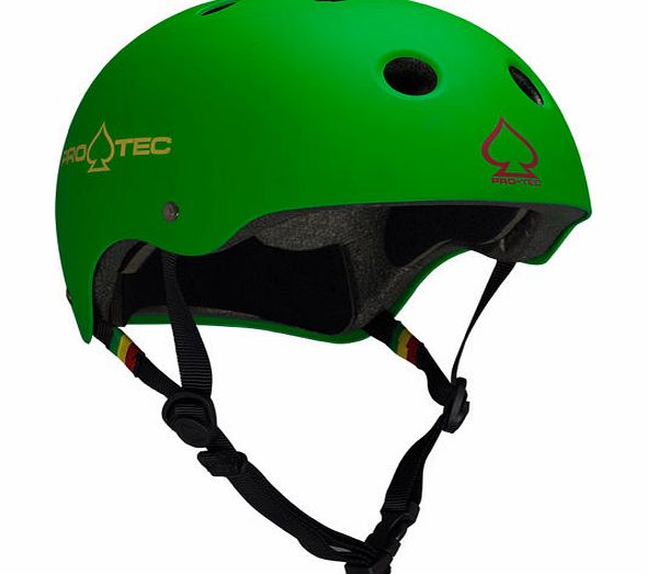 Protec The Classic Helmet - Matte Rasta Green
