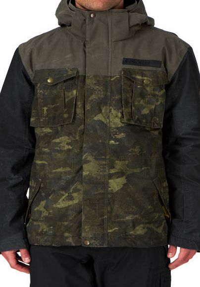 Protest Mens Protest Oil Snow Jacket - Swamp 
