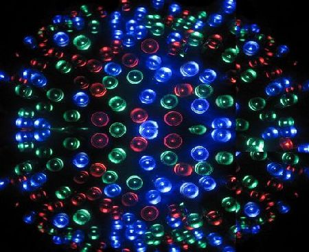 Proxima Direct 200 LED 23M Multi Coloured Solar Powered Fairy Light Waterproof -- Garden Outdoor Christmas Lights, Ship by 1st class delivery