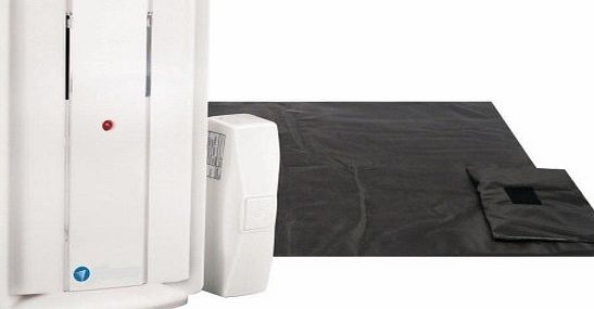 Prozone Wireless Alarm Kit   Sensor Mat Door Entry Alert And Digital Wireless Door Bell 2 in 1 product multi use.Protects Doorways Inside and Outside.Bedside Monitor for Elderly or Children
