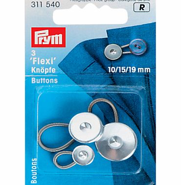 Prym Flexi Buttons, Pack of 3, Various Sizes