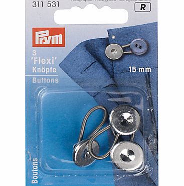 Prym Flexi Buttons, Pack of 3