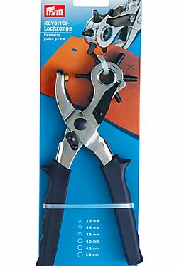 Prym Revolving Leather Punch Pliers, 6 Hole Sizes