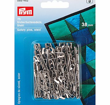 Prym Silver Coloured Safety Pins, 38mm