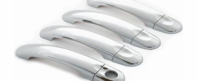 PSgiveU CH-01-0029 Mirror Chrome Side Door Handle Covers Trims