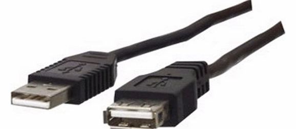 USB 2.0 A Plug to A Socket Extension Cable Hi Speed 1.8M