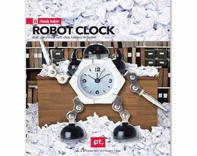 PT Robot Alarm Clock, Black