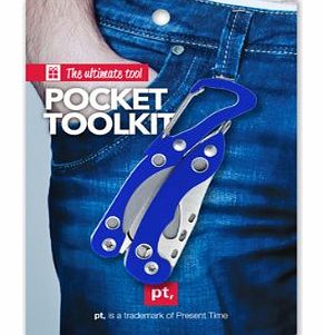 Small Multi-Tool with Keyhook, Blue